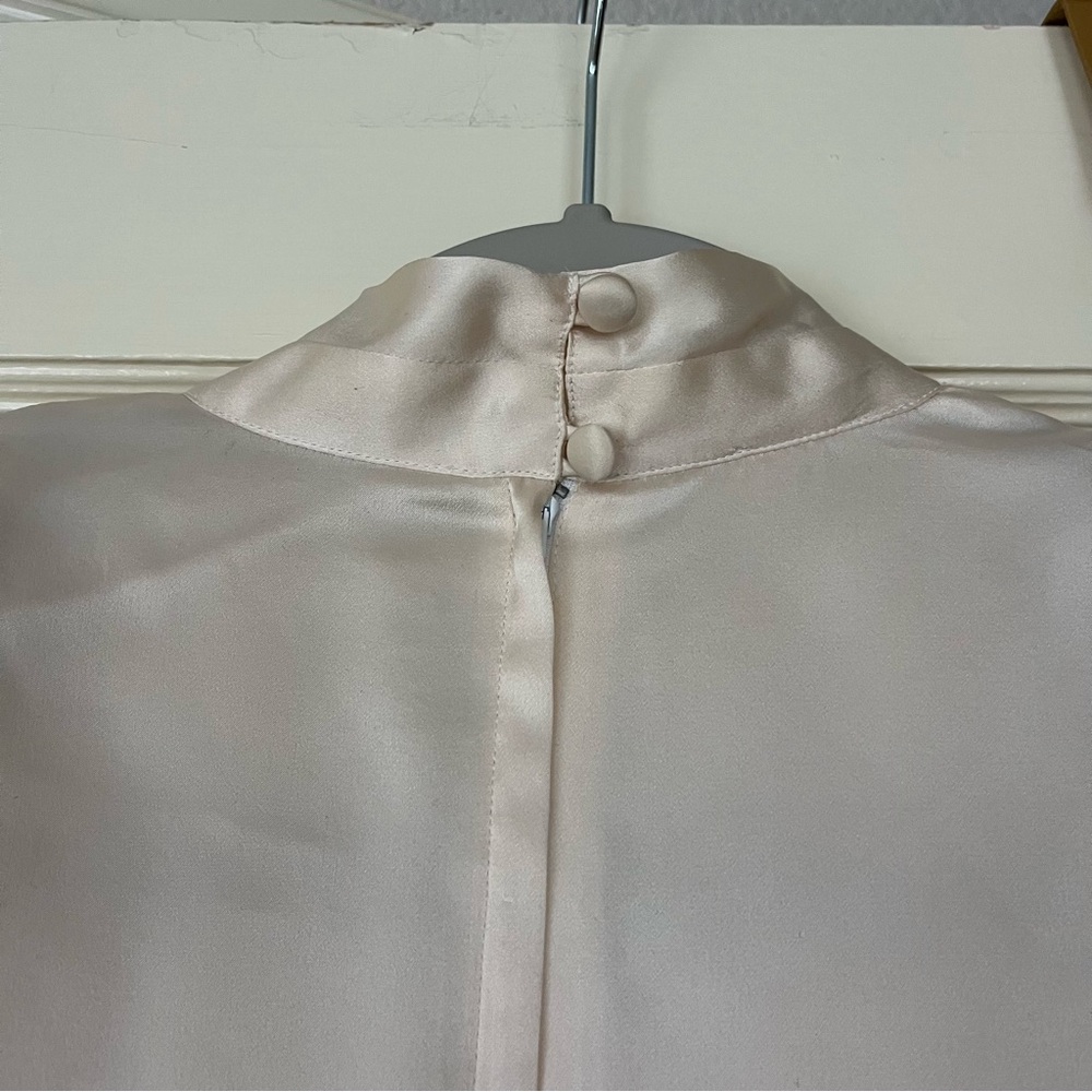 Vintage Silk Ivory Blouse - Picture 9 of 12